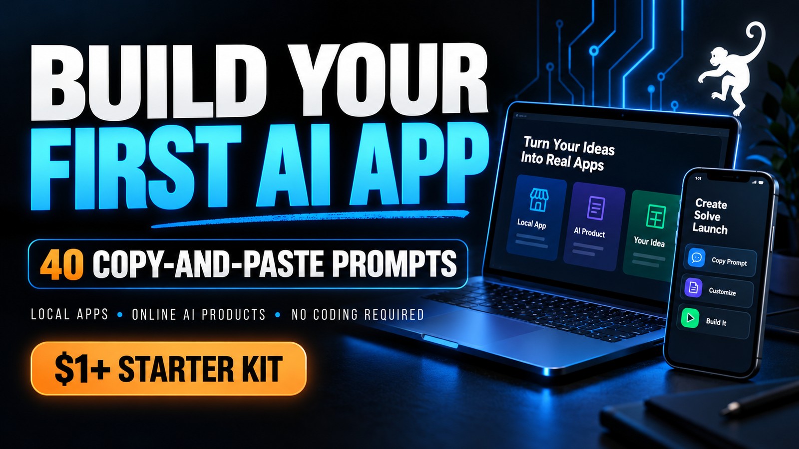Cover of the Build Your First AI App prompt kit